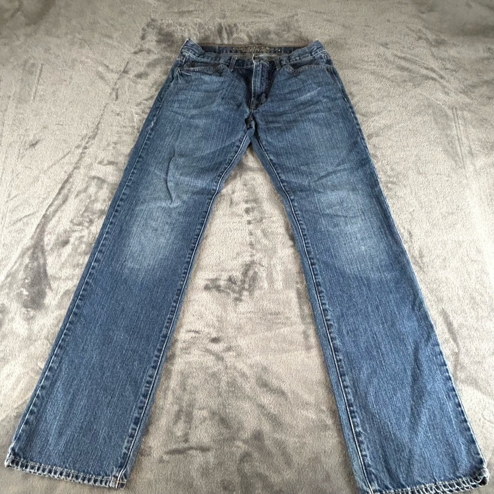American Eagle Original‎ Straight Jeans Mens 30 X 34 Med Wash All Cotton Denim